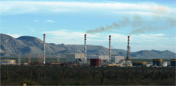 Una planta eléctrica en La Paz, Baja California Sur