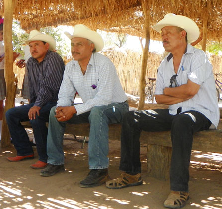 Yaqui tribal members in Vicam, Sonora