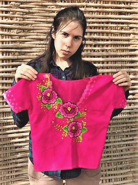 Traditional Yaqui embroidery