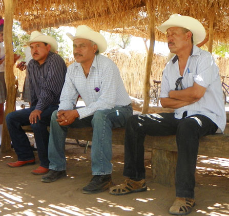 Yaqui tribal members in Vicam, Sonora